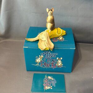 Vintage Mouse Figurine After The Party Mice Munro Anthropomorphic Banana Fruit